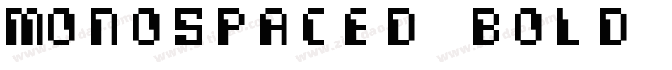 Monospaced Bold Italic字体转换